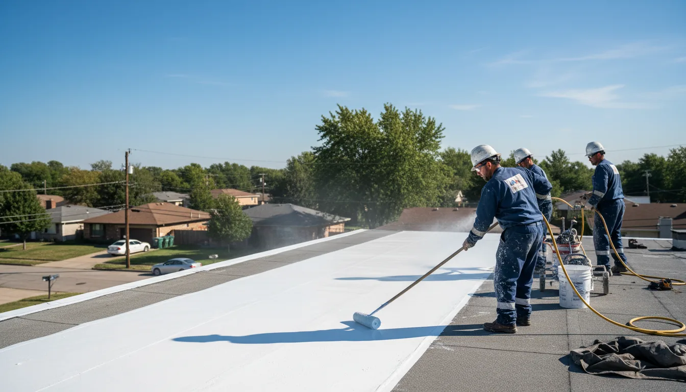 Commercial roof coating in Tariffville, CT near me